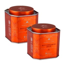 Harney & Sons Hot Cinnamon Spice Tea - 30 Tea Sachets (Pack of 2) - Black Tea with Oranges & Sweet Cloves