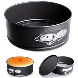 CasaCulina 4 Inch Non-stick Springform Pan Cheesecake Pan, Spring Form Pans for Baking Springform Pans with Removable Bottom Mini Cake Pans Small Cake Mold for Mini Cheesecake Pizza