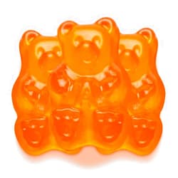 WinCrest Bulk Foods WinCrest Assorted Flavor Gummi Bears - 1.5 Lb Tub (Ornery Orange)