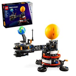 LEGO Technic Planet Earth and Moon in Orbit Building Set, Outer Space Birthday Gift for 10 Year Olds, Solar System Space Toy for Imaginative, Independent Play, Space Room Décor for Boys & Girls, 42179