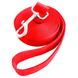 THE FASHION RX THAT COULD SAVE YOUR LIFE Jackpet Dog Lead Strong Belt Multiple Size 6 Ft 10 Ft 30 Ft Long Line for Midium Large Puppy Outdoor Training Leash(10 Ft Red)
