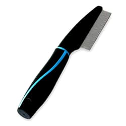Richpet Professional Flea Comb for Dogs & Cats - Efficient Pet Grooming Tool for Flea, Lice Removal - Stainless Steel Metal Comb for dogs & Cats with Comfort Grip Handle - Ideal for Long & Short Hair