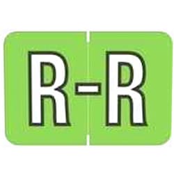 Www.filingsupplies.com Barkley Systems Alphabetic Labels - FABKM Packs (Sheets) R- Green