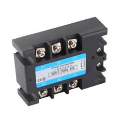 Fafeicy 3 Phase Solid State Relay SSR 3 D4860 60A DC to AC 480V Distribution Control Equipment