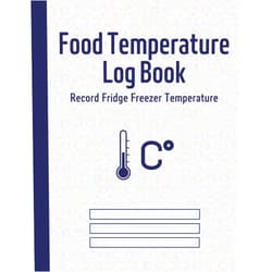 VitaLife Publishing Food Temperature Log Book to Record Fridge Freezer Temperature: Daily Log Sheets to Simple Temperature Monitoring for Restaurants, Food Vendors, Business, Storage and More | Keep Food Health & Safety