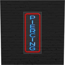 CommerceSigns LED Flex Neon Piercing Sign for Business Displays | Electronic Light Up Sign for Retail Businesses | 13