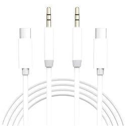 Kassdin [MFi Certified] Aux Cord for iPhone 16, 2 Pack USB Type C to 3.5 mm Headphone Jack Aux Audio Adapter Cable Car Stereo for iPhone 16/16 Plus/16 Pro/16 Pro Max/15/15 Plus/15 Pro/15 Pro Max, iPad Pro