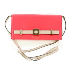 Kate Spade New York Kate Spade Loula Houston Street Pebbled Leather Crossbody Clutch Shoulder Bag in Hotrose (684)