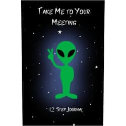 Book Designs Take Me To Your Meeting: Self Reflecting 12 Step Workbook/NA/Narcotics Anonymous/Never Alone/Recovery Workbook/Document Your Journey Through The 12 Step Program/Addiction/Rehab Books/Clean And Sober