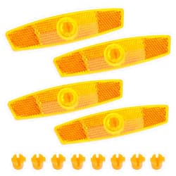 Salbsever 4 PCS Bicycle Wheel Spoke Reflectors Accessories, Bike Front and Rear Reflectors Mountain Bike Safety Warning Reflectors for Night Cycling, Handlebar, Seatpost Bike Front and Rear Reflectors