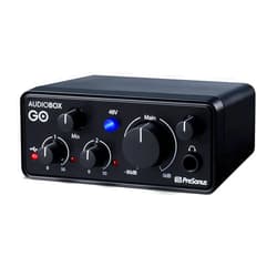 PreSonus AudioBox GO | USB-C Audio Interface for music production with Studio One DAW Recording Software, Music Tutorials, Sound Samples and Virtual Instruments