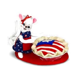 Annalee American Pie Mouse, 5 inch