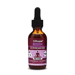 LIFE CYKEL Reishi Mushroom Extract w/Kakadu Plum- Adaptogen for Sleep Help, Relaxation Stress Anxiety Relief & Cellular Support- 100% Organic Mushrooms, Antioxidants Vitamin C, 2oz(Packaging May Vary)