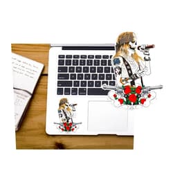 Pinkman Tailor Metal Band Skull Stickers Inspired Classic Rock Stars Vintage Vinyl Bumper Waterproof Sticker Decals for Cars, Trucks, Laptops, Water Bottles, etc. (3 x 2.5 (7.6 cm x 6.5 cm))