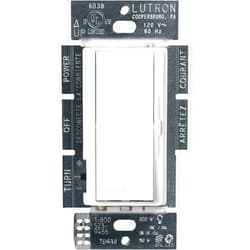 Lutron Diva LED+ Dimmer Switch for Dimmable LED, Halogen and Incandescent Bulbs, 150W/Single-Pole or 3-Way, DVSCCL-153P-SW, Snow
