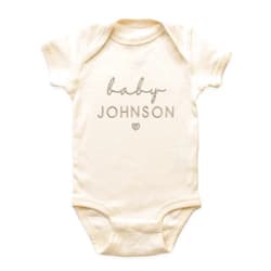 GAMMIE Embroidered Personalized Baby Onesie, Custom Pregnancy Announcement, Newborn Baby Bodysuit