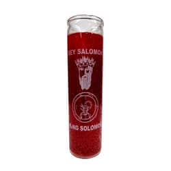 Generic King Solomon (Rey Salomon) Red Devotional Candle