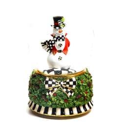 MACKENZIE-CHILDS Snow Globe, Christmas Decor for Living Room, Snowman
