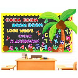 Naozinebi Chicka Chicka Boom Boom Bulletin Board Chicka Chicka Boom Boom Border Tree Letter Classroom Decoration Summer Cutouts for Wall Classroom Teachers kindergarten Primary School Education Supplies