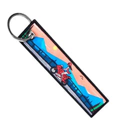 MotoLoot Keychain for Motorcycles, Scooters, Cars and Gifts (Windy Bridge Rider)