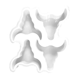 Lashicorn 4 Bull Skull Freshie Silicone Tray Mold | Vent Clip Size Size 4.1