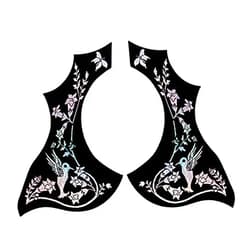 Jaquiain 2Pcs Guitar Pickguard Anti-Scratch Plate -Adhesive Pick Sticker for Acoustic Guitar Parts