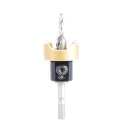 Amana Tool 55168 Carbide Tipped 82 Degree Countersink with Adjustable Depth Stop and No-Thrust BB For Festool CENTROTEC System 3/8 D x 5/32 Drill D