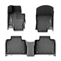 LASFIT Floor Mats for Mercedes Benz GLE 2020-2025 350/43 AMG/ 450/53 AMG/ 580/63 AMG S(Not Fit for Coupe), All Weather Custon Fit TPE Car Liners, 1st & 2nd Row,Black