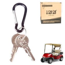 10L0L Universal Golf Cart Ignition Keys for EZGO 1982-up Electric and Gas, 2 PCS, OEM# 17063-G1 17063G1 (Silver)