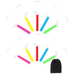Elcoho 25 Pack Magnifying Glasses Plastic Colorful Magnifying Glasses for Party Favors with Storage Bag, 5 Colors