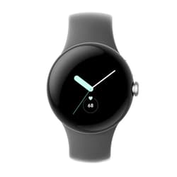 Google Pixel Watch 41mm Smartwatch with WiFi, GPS, BT and Heart Rate Monitor in Bulk Packaging (Silver Charcoal) (Renewed)