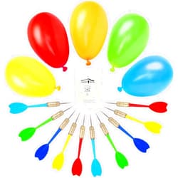 LovesTown 510PCS Dart Balloon Game Set, Carnival Games for Kids & Adults, Outdoor Party Game for Backyard, Birthdays & Family Reunions, Includes 500 Balloons & 10 Darts