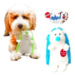 SPOT Gigglers Hedgehog Dog Toy with Giggle Sound | Textured, Plush Shake and Wiggle Hedgehog Giggle Toy for Small and Medium Dog Breeds, Assorted Colors