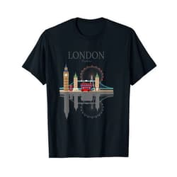 United Kingdom UK British Travel Souvenirs Tee London Exploring Iconic British Landmarks Vintage UK Travel T-Shirt