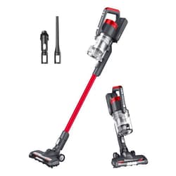 Eureka Lightweight Cordless Stick Convenient for Hard Floors Rechargeable Handheld Vacuum Cleaner Portable with Powerful Motor Efficient Suction, RapidClean Pro NEC186, Rose Red, 82 Ounces