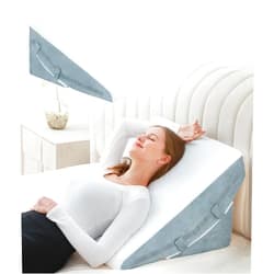 FSCGIFE Bed Wedge Pillow for Sleeping 12 Inch 10inch 8/7.5inch Adjustable Memory Foam Triangle Wedge Pillow for After Surgery, Legs and Back Support Pillow, Relieve Acid Reflux, Gerd, Snoring