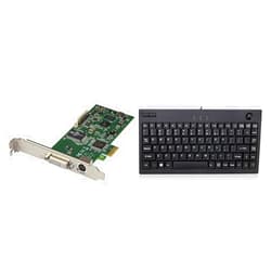 StarTech.com StarTech 1080P 60FPS PCIe Video Capture Card Bundle with Adesso AKB-310UB Mini Trackball USB Keyboard