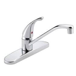 Peerless Core Single-Handle Kitchen Faucet, Chrome Kitchen Sink Faucet, Single Hole Kitchen Faucet, Chrome P110LF