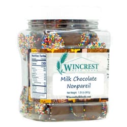 WinCrest Bulk Foods Chocolate Nonpareils - 1.25 Lb (20 Oz) Tub (Milk Chocolate Nonpareil)
