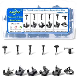 OAUTOO 48pcs fits Toyota Lexus Fender Liner & Bumper Cover Clips Kit Assortment