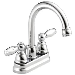 Peerless Claymore Centerset Bathroom Faucet, Chrome Bathroom Sink Faucet, 2 Handle Bathroom Faucet, Pop-Up Drain Assembly, Chrome P299685LF