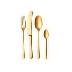 GEORG JENSEN COPENHAGEN COLLECTION 16 Piece Cutlery Set Matte Gold
