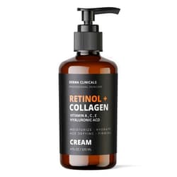 DERMA CLINICALS Retinol + Collagen, Hyaluronic Acid, Vitamin C Anti-Aging Face Cream, Day and Night Moisturizing Cream, Anti-Wrinkle Cream for Face, Firming Cream - 4oz