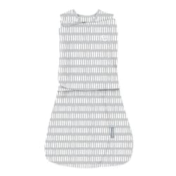 Ingenuity SwaddleMe Arms Free Convertible Baby Swaddle, Size 3-6 Months, 14-18 Pounds, Arms Swaddled in or Out, 1.0 TOG - Dashed Lines