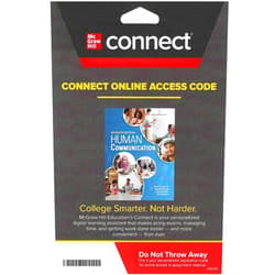 By Judy Pearson (Author) Connect Access Card for Human Communication, 7th edition