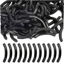 FANDAMEI 100 Pieces Eyelash Curler Refills Pads, Black Eyelash Curler Pads Replacement Pads for Universal Eyelash Curler