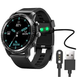 Lamshaw Compatible with Tinwoo Smartwatch Charger, Lamshaw Magnetic USB Charging Cable Replacement Charger Cable Compatible with Tinwoo T20 T20W Smartwatch (Black)