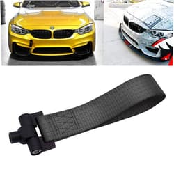 X xotic tech Xotic Tech Black Track Racing Towing Strap w/Tow Hole Adapter Compatible with BMW X1 X3 X4 X5 X6 2 3 4 5 Series E36 E46 E90 E91 E92 E93 E82 E88 E39 E63 E64 E70 E71 2012+