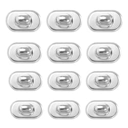 Framendino, 12 Pack Silver Turn Lock Clasps Purse Closure Twist Lock Fastener Metal Bag Turn Locks Clip Clasp Hardware for DIY Craft Bag Handbag Project