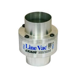 EXAIR Line Vac for Air Compressors, Pneumatic Industrial Vacuum, Material Conveyor System, Aluminum, 2-1/2